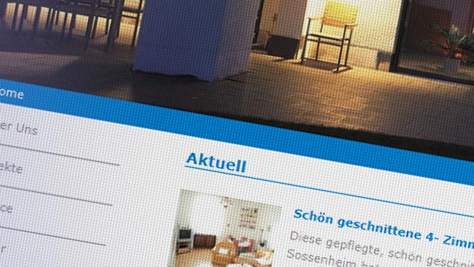 Eid & Wagner Immobilien, Frankfurt Corporate Design, Unternehmensausstattung, Corporrate Homepage